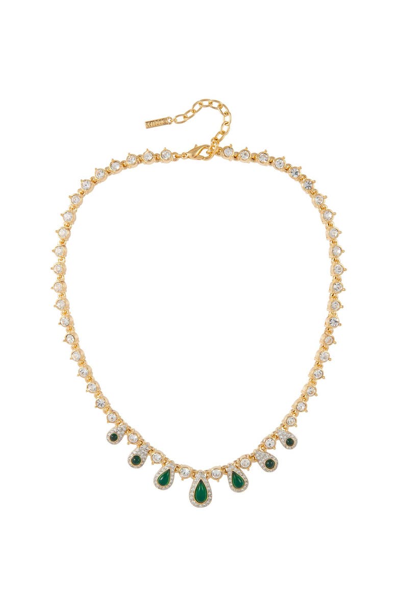 Susan Caplan 1980s Vintage D'Orlan Faux Emerald Set, Alternate, color, Faux Emerald