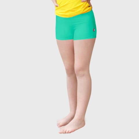 Girls UPF 50+ Quick-Dry Swim Boy Shorts