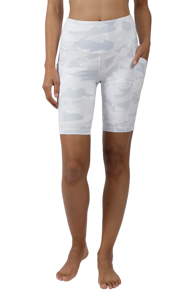 YOGALICIOUS Lux Camo High Rise Bike Shorts, Main, color, 