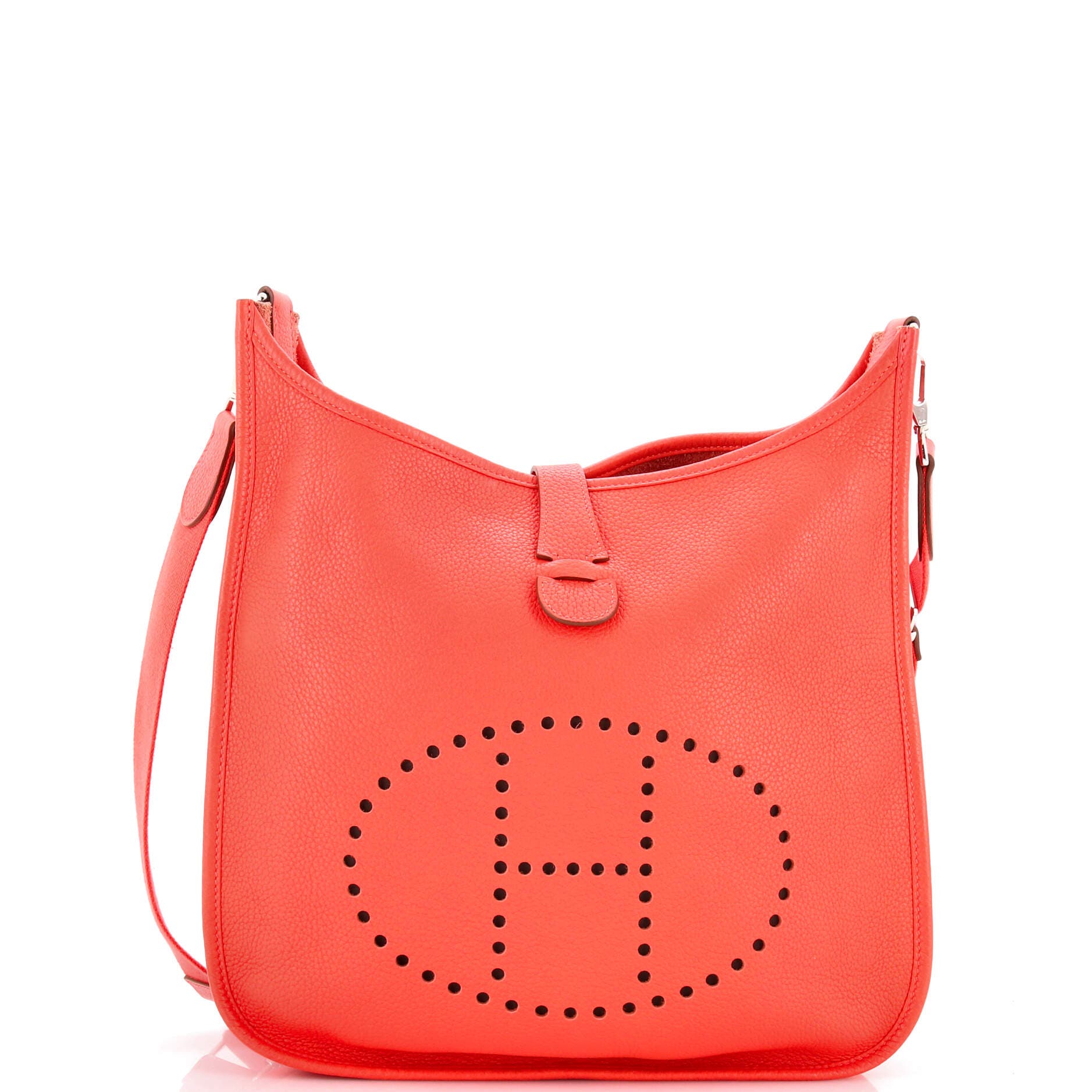 Pre-Owned Hermes Evelyne Bag Gen III Clemence PM, Main, color, Rose Jaipur