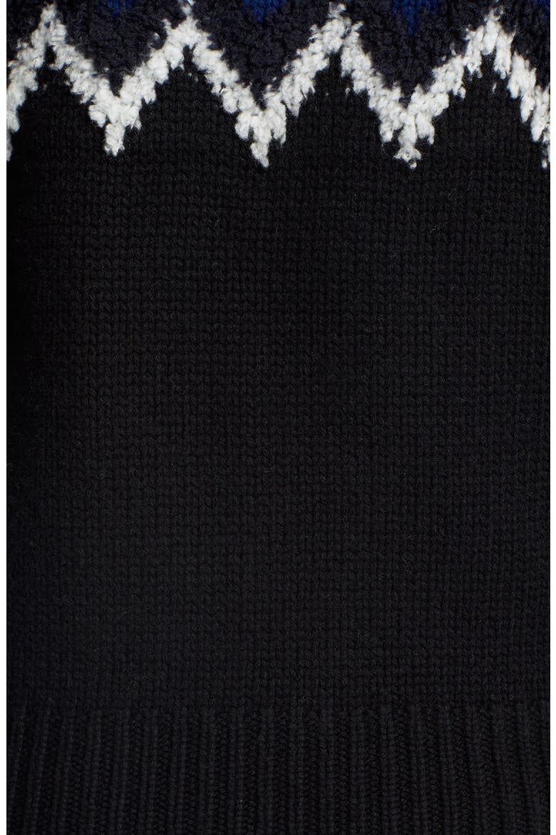 Burberry Brit Wool & Cashmere Blend Sweater, Alternate, color, BLACK