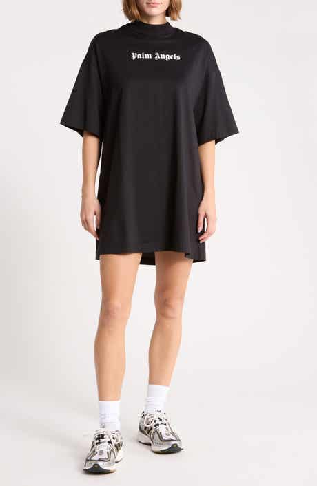 Mock Neck T-Shirt Dress