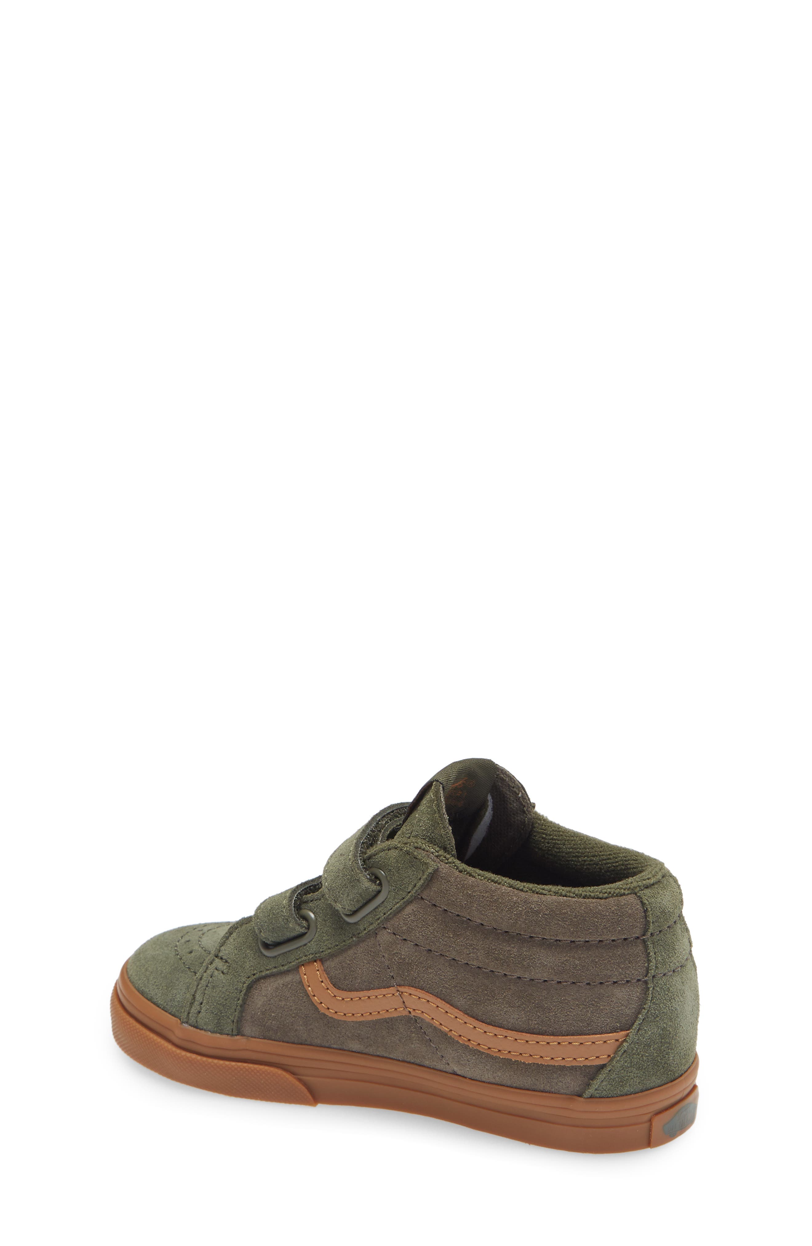 Kids' Sk8-Mid Reissue V Sneaker, Alternate, color, SUEDE GUM GRAPE LEAF/CANTEEN