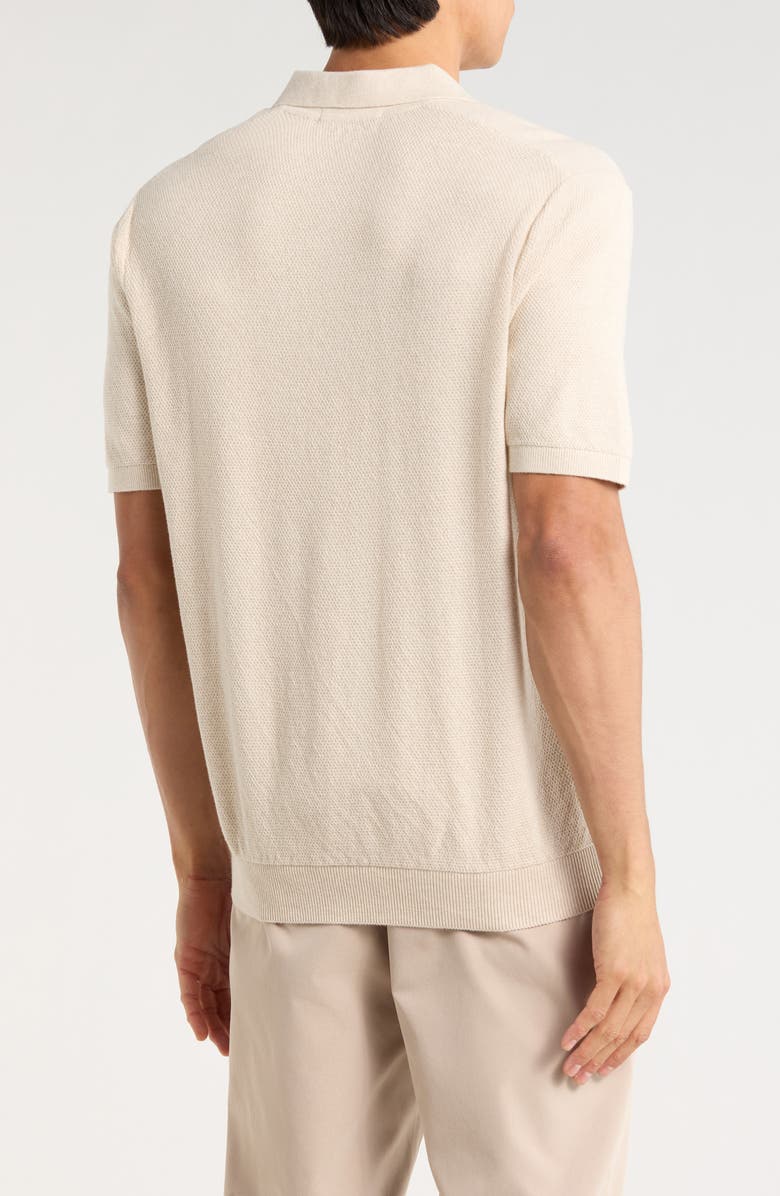 Robert Barakett Becker Polo Sweater, Alternate, color, Swan