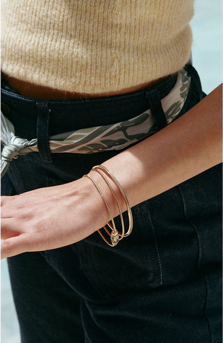 RC RETRO CHIC Nut Fairy Bracelets Set, Alternate, color, Green & Gold