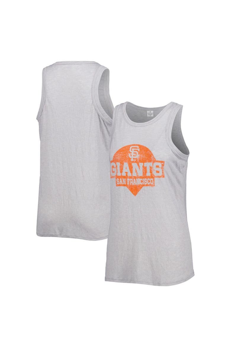 Women's Soft as a Grape Gray San Francisco Giants Tri-Blend Tank Top, Main, color, Gray