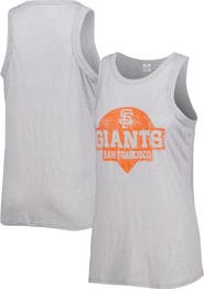 SOFT AS A GRAPE Women's Soft as a Grape Gray San Francisco Giants Tri-Blend Tank Top