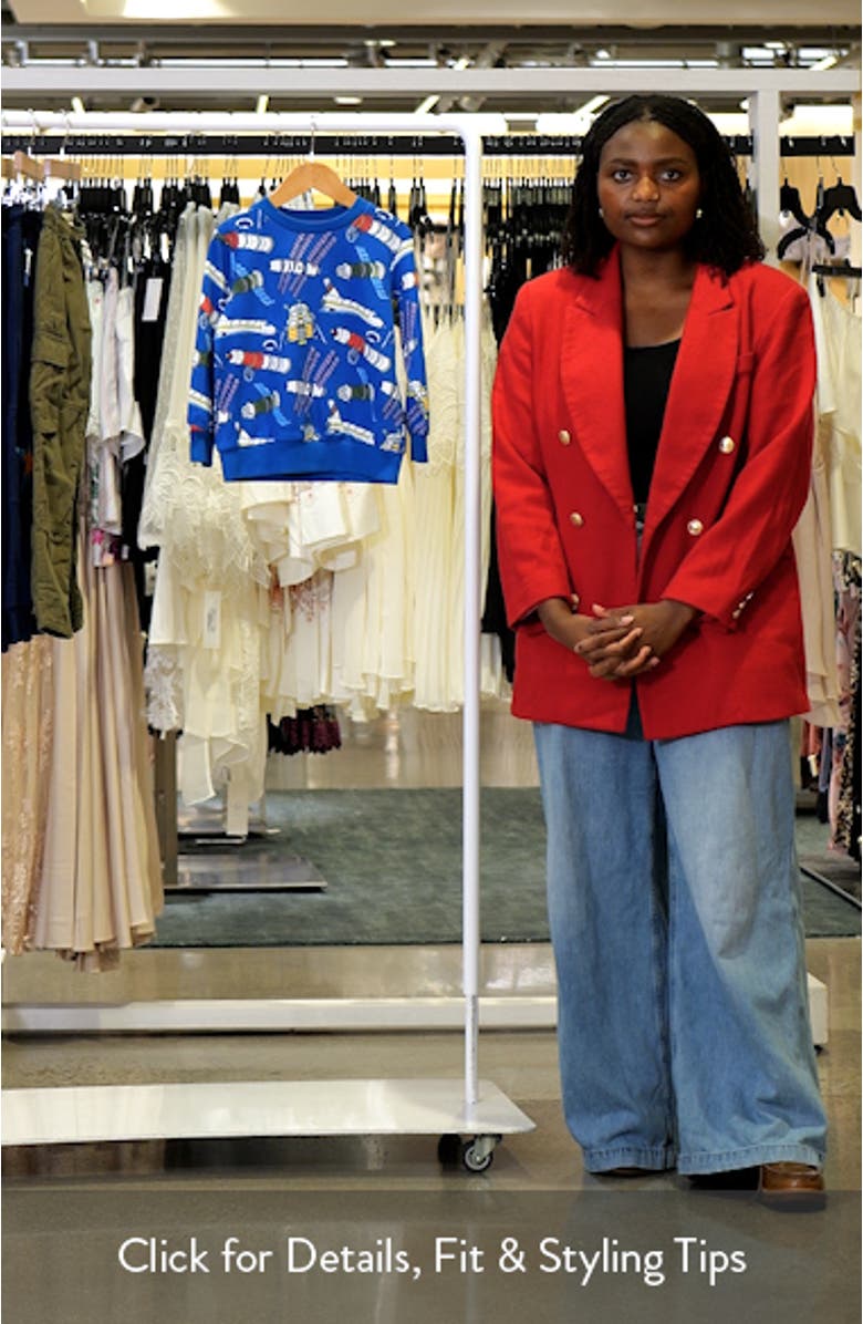 Kids' Satellite Print Cotton Sweatshirt, sales video thumbnail