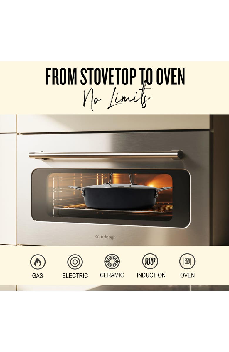 Alva Maestro Nonstick Ceramic Skillet, Alternate, color, Silver