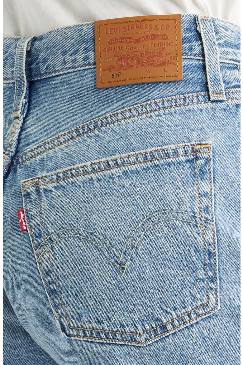501® Mid Thigh Denim Cutoff Shorts, Alternate, color, FUN FLARE LIGHTWEIGHT