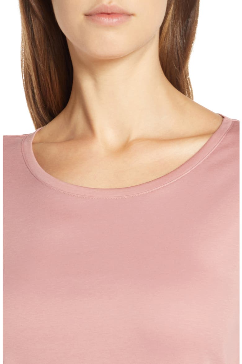 Moments Lace Trim Crop Pajamas, Alternate, color, ROUGE