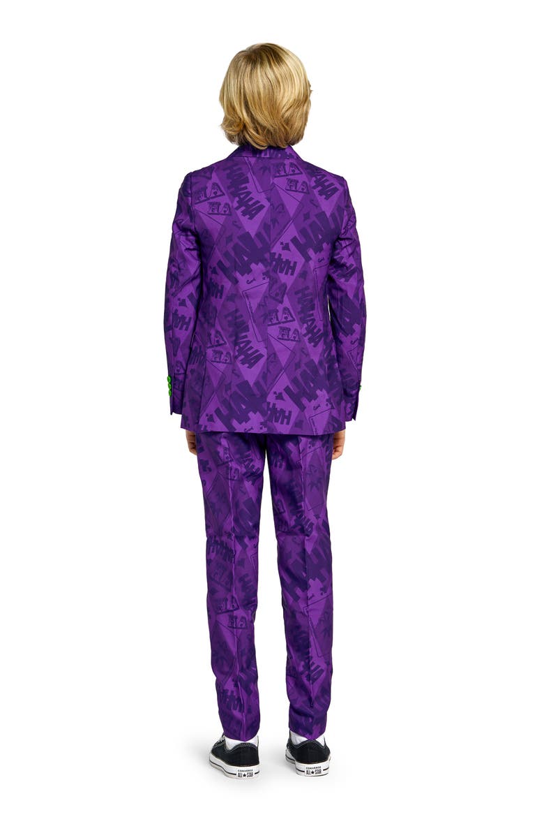 Kids' Batman™ The Joker Two-Piece Suit with Tie, Alternate, color, PURPLE