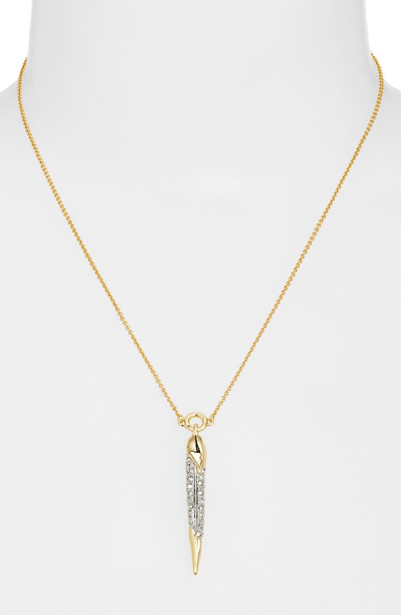 Alexis Bittar Solanales Crystal Spear Pendant Necklace, Alternate, color,