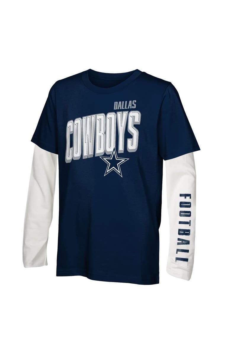 Outerstuff Preschool Outerstuff Dallas Cowboys The Mix Combo T-Shirt Set, Alternate, color, Navy