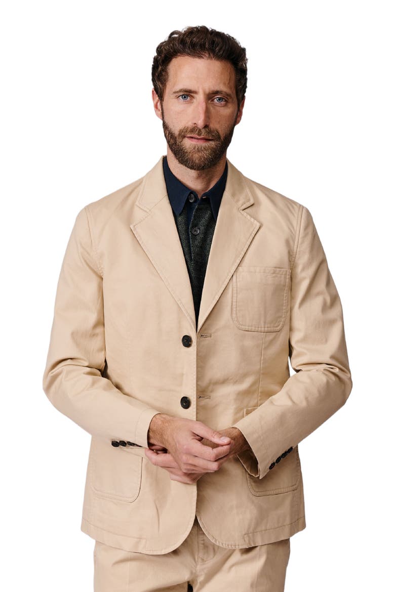Mareham Patch Pocket Blazer, Main, color, Sand