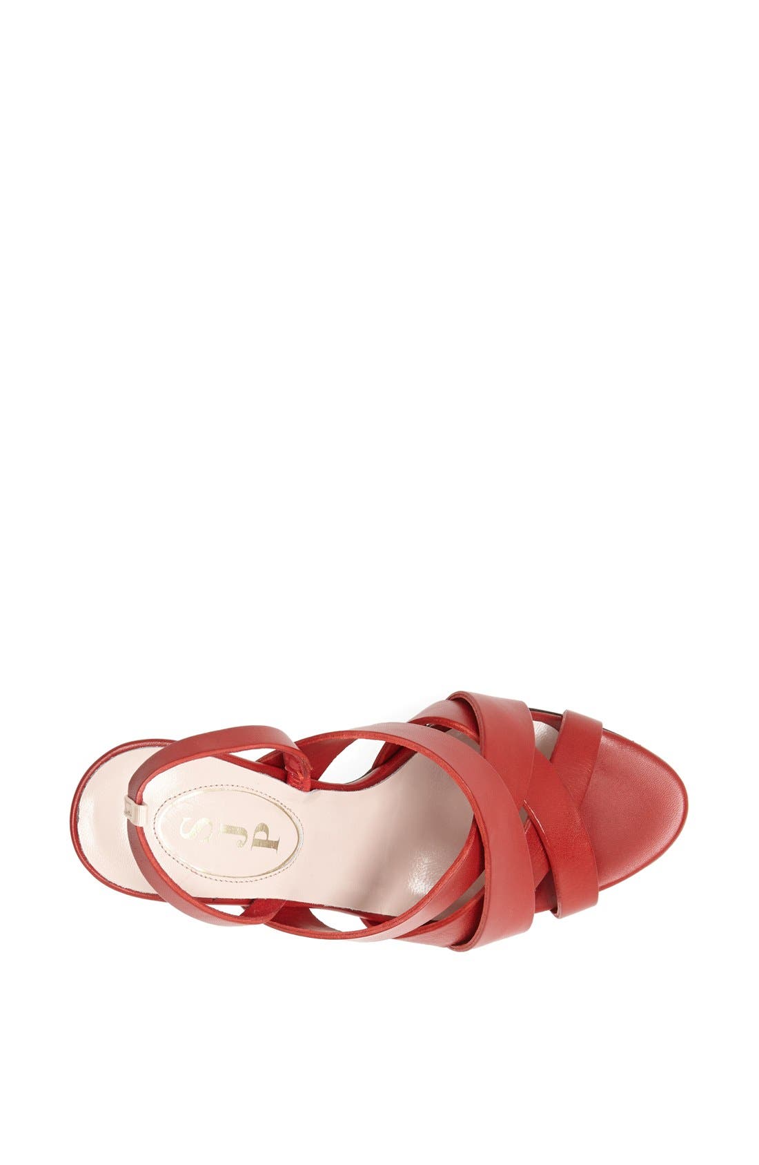 SJP 'Stella' Sandal (Nordstrom Exclusive), Alternate, color, RED