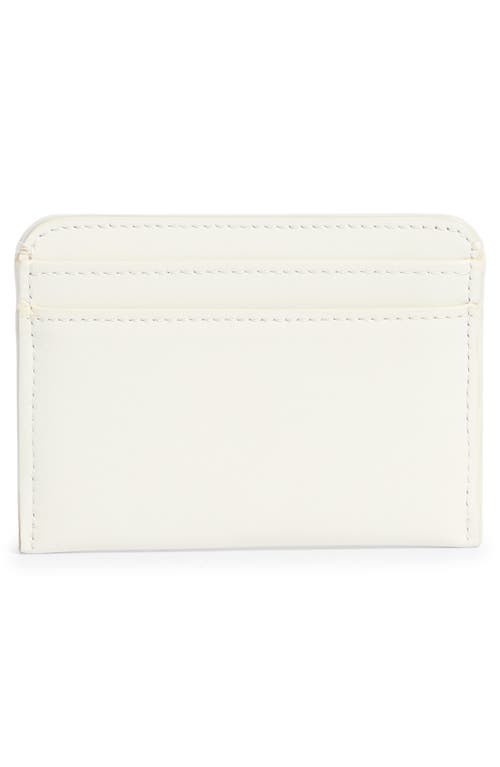 Chloé Sense Embroidered Logo Card Case In White