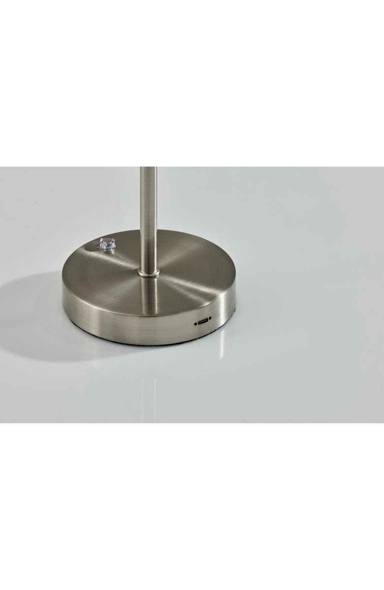 ADESSO LIGHTING Tommy Cordless LED Lamp, Alternate, color, Brushed Steel