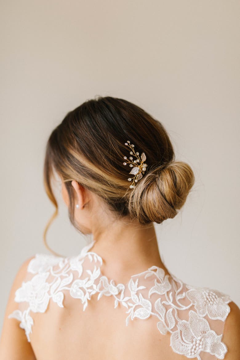 Haven Bridal Pin, Alternate, color, Gold