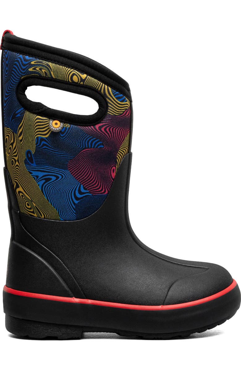 Bogs Kids' Classic II Warped Waterproof Boot, Alternate, color,