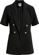 Anne Klein Short Sleeve Double Breasted Jacket