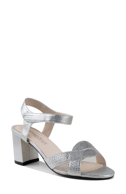Touch Ups Cam Ankle Strap Sandal in Silver  product