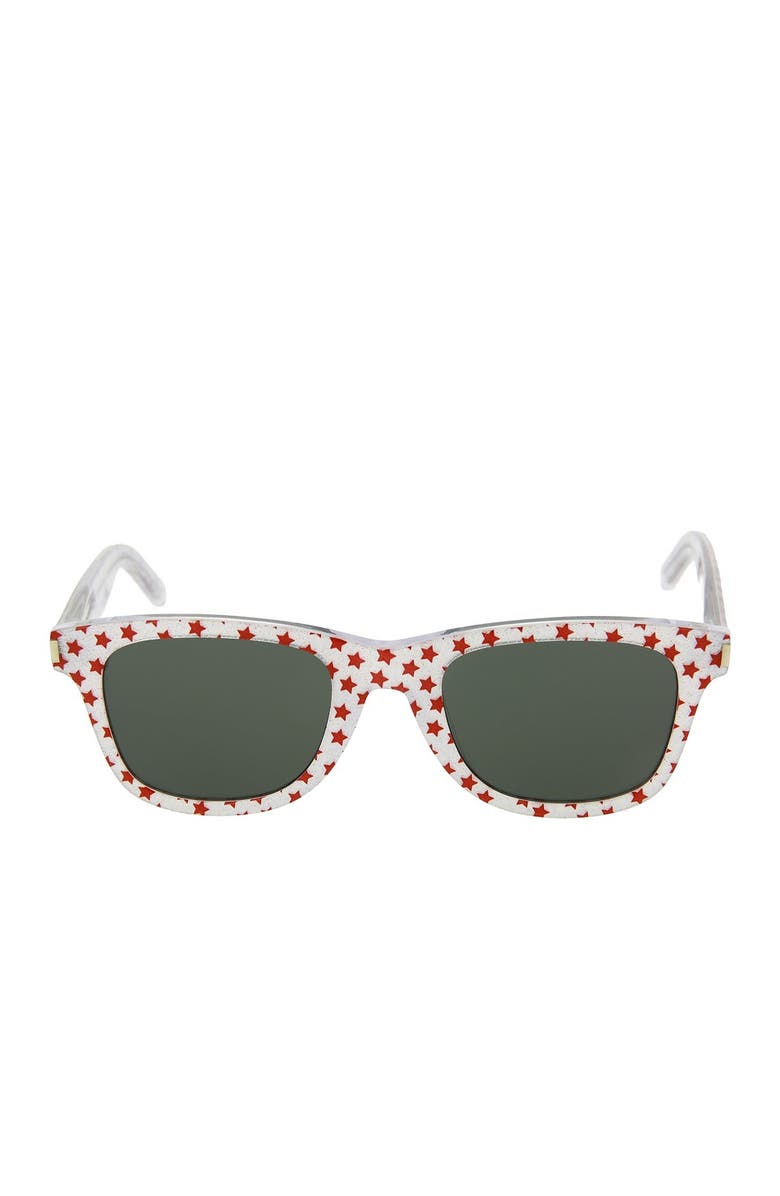 Saint Laurent 50mm Retro Square Sunglasses, Main, color,
