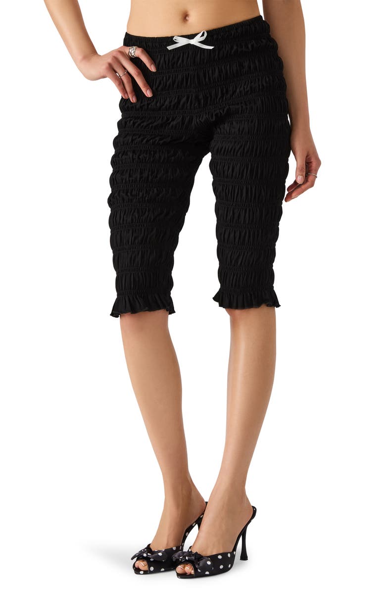 Steve Madden Misty Smocked Capri Pants, Alternate, color, 