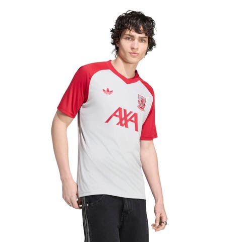 Men's adidas Gray/Red Liverpool 2026/27 Away Pre-Match Top