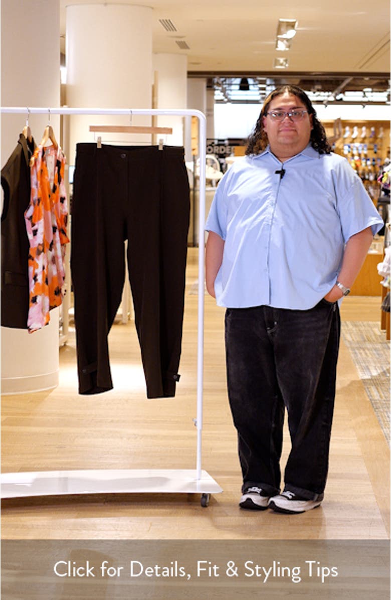 Namib High Waist Button Tab Hem Pants, sales video thumbnail