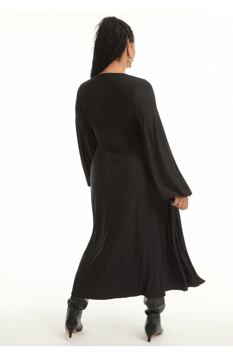 June + Vie Empire Waist Dress, Alternate, color, Black