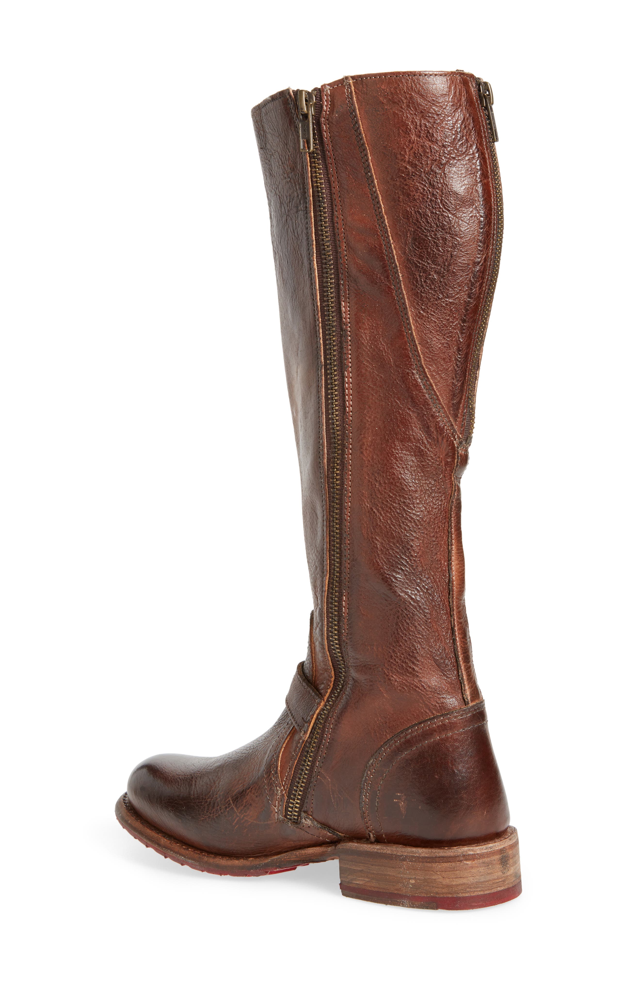 'Glaye' Tall Boot, Alternate, color, TEAK RUSTIC LEATHER