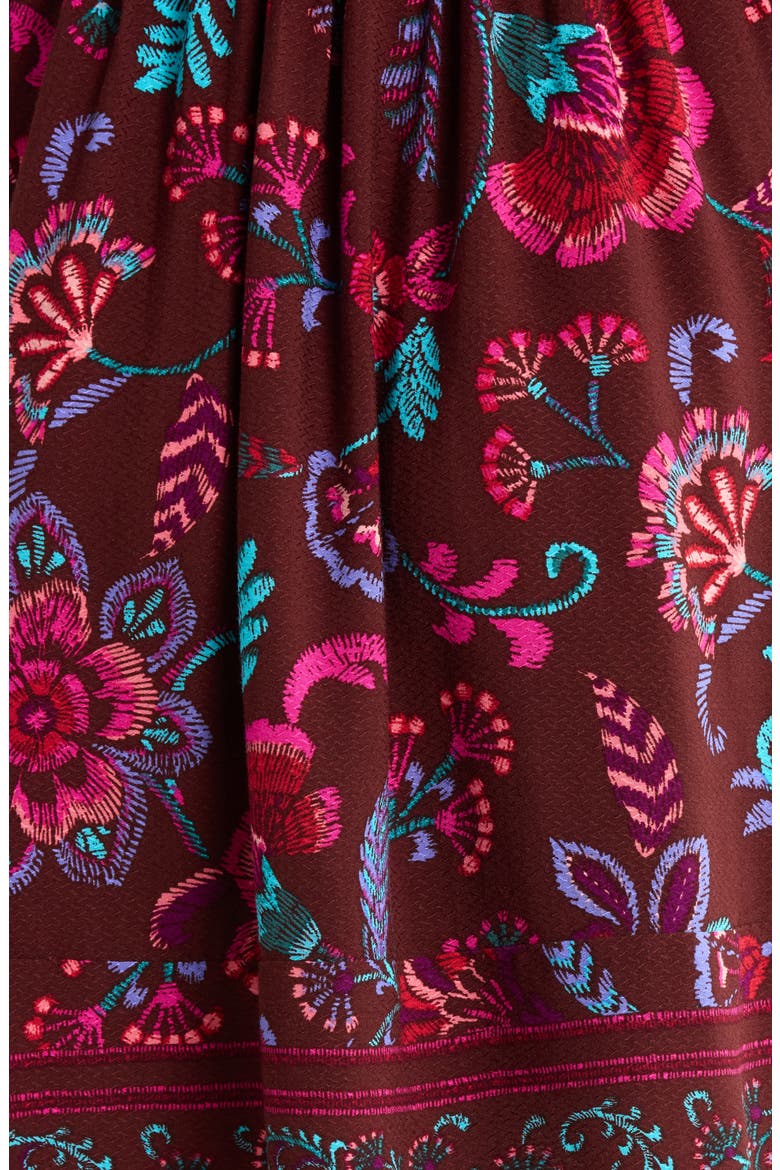Tory Paisley Long Sleeve Dress, Alternate, color, BURGUNDY-MULTI