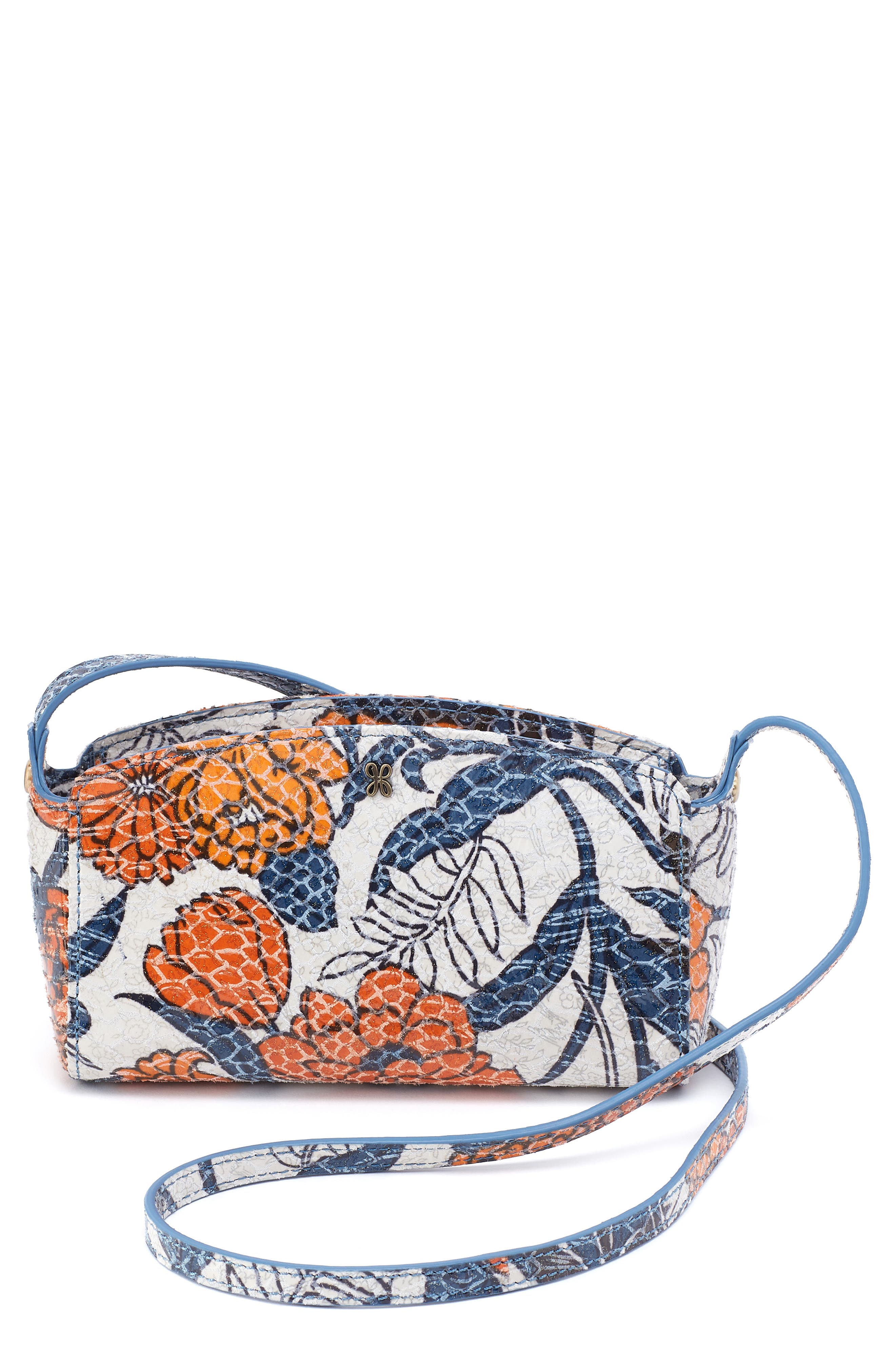 Jesse Leather Crossbody Bag, Main, color, ORANGE BLOSSOM