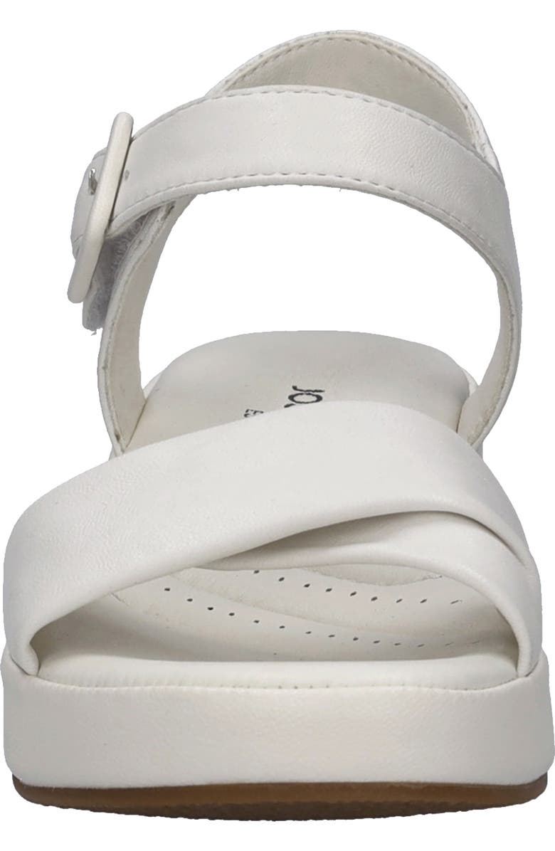 Josef Seibel Eve 02 Ankle Strap Platform Wedge Sandal, Alternate, color, White