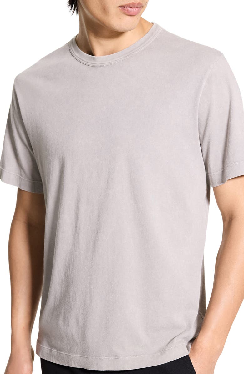 Theory Washed Pima Cotton T-Shirt, Alternate, color, Dark Vapor