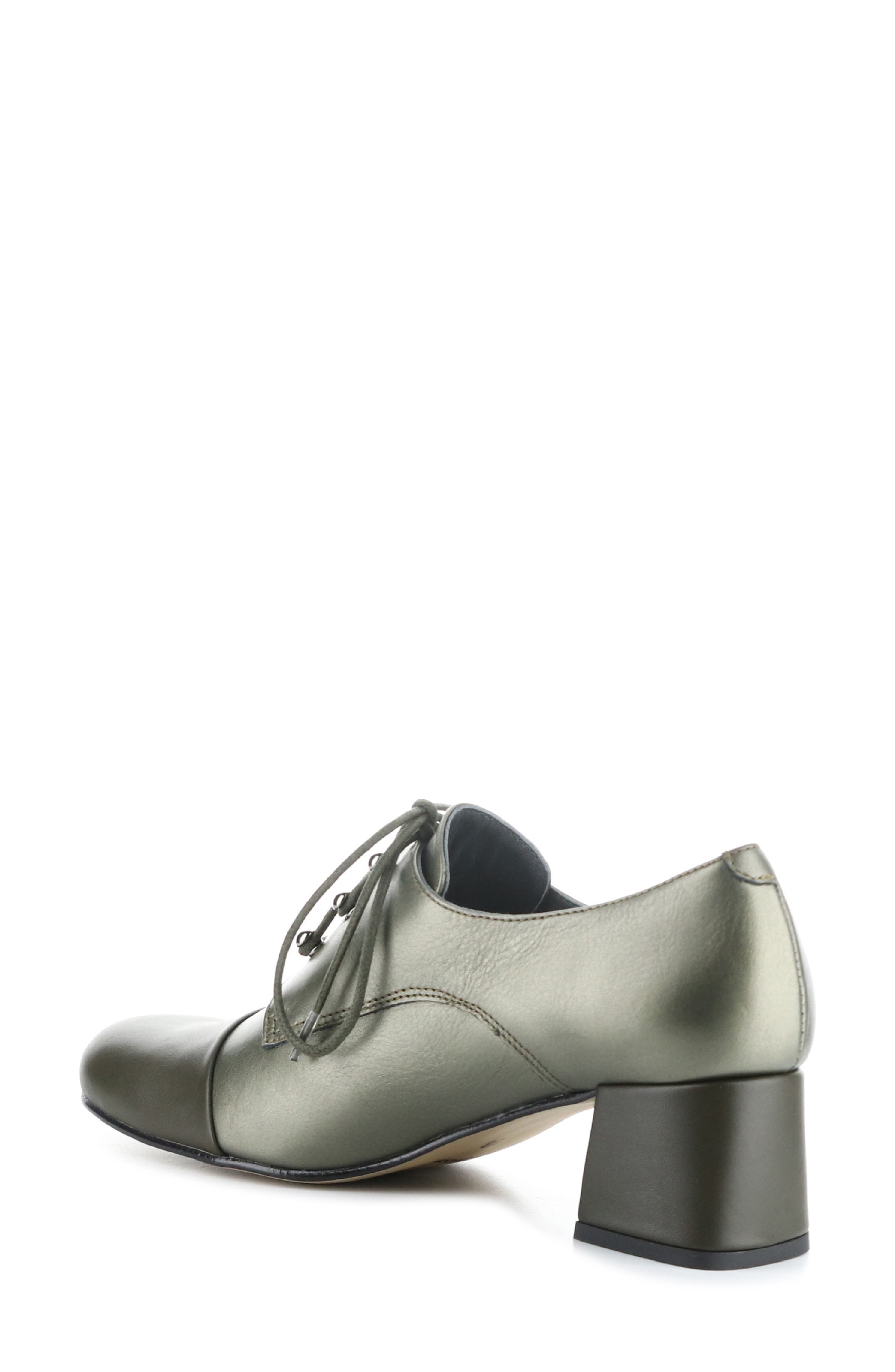 Fly London Sare Heeled Oxford, Alternate, color, 001 Graphite/ Military Dublin
