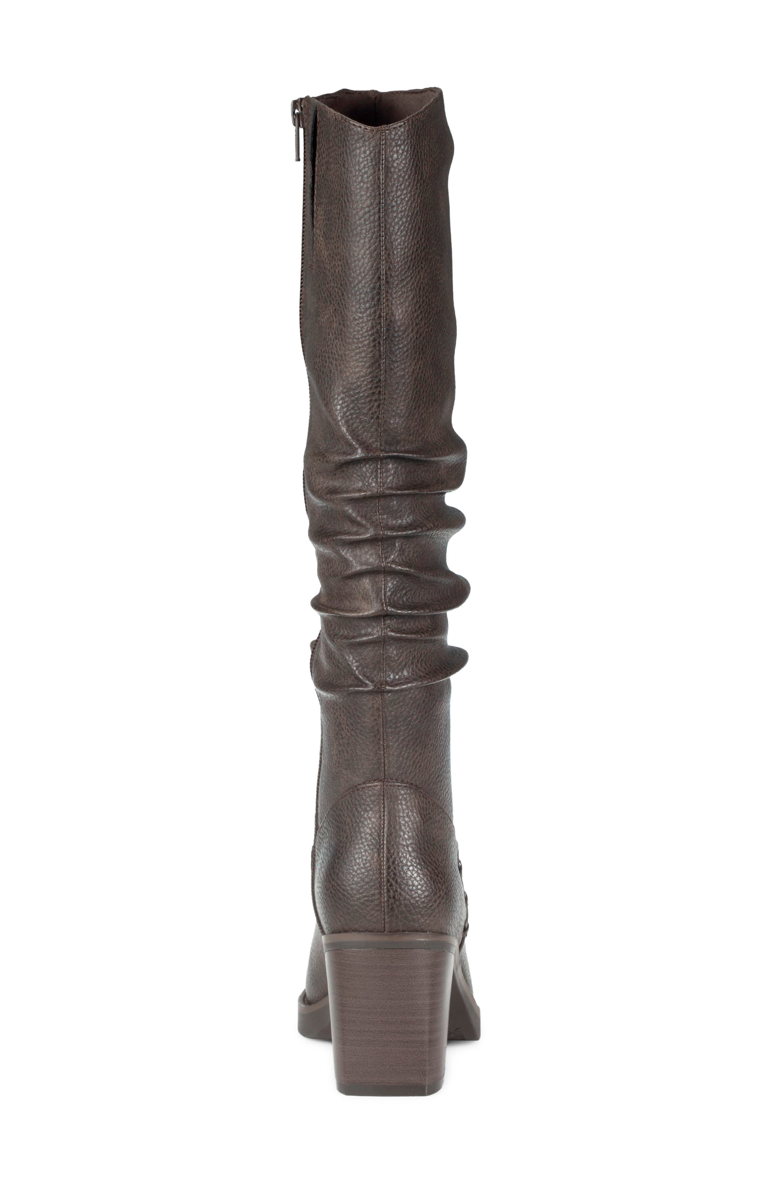 Gingee Tall Boot, Alternate, color, DARK BROWN