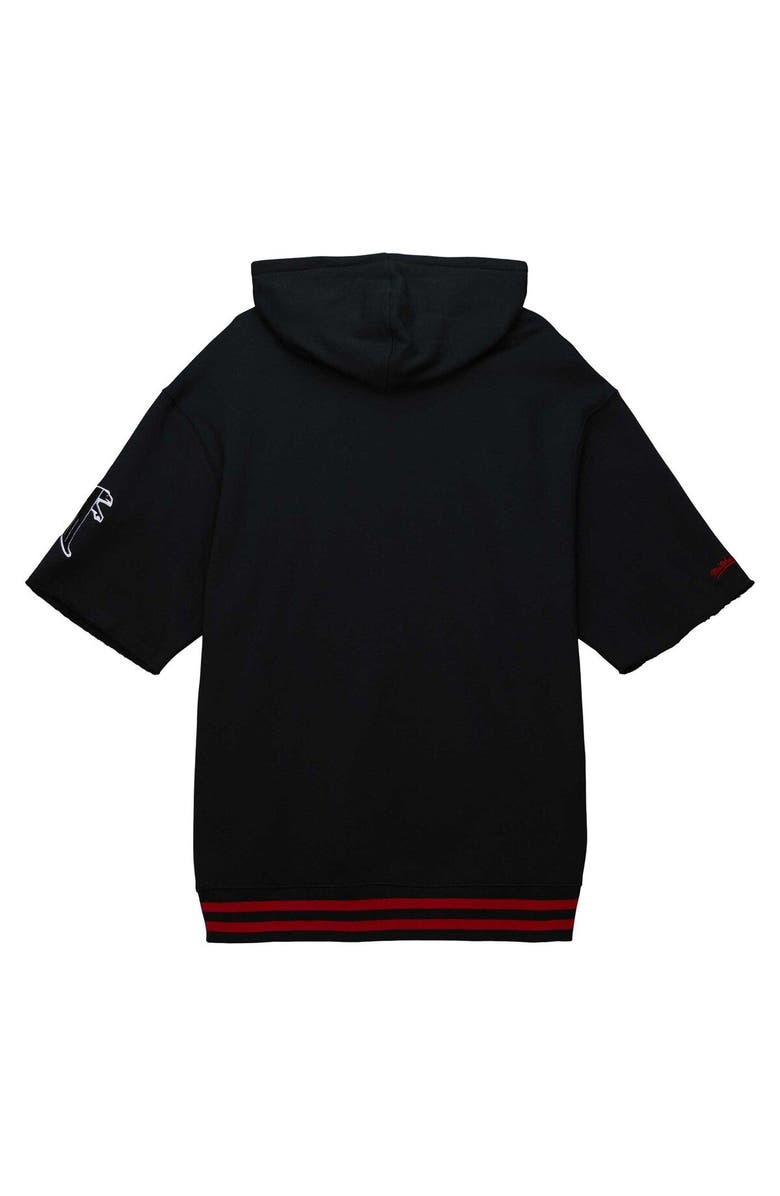 Mitchell & Ness Men's Mitchell & Ness Black Atlanta Falcons Pre-Game Short Sleeve Pullover Hoodie, Alternate, color, Black