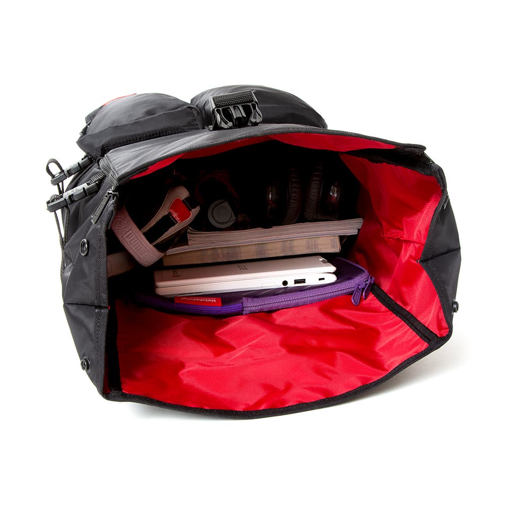 Manhattan Portage Flight Nylon Focus Backpack, Alternate, color, Black