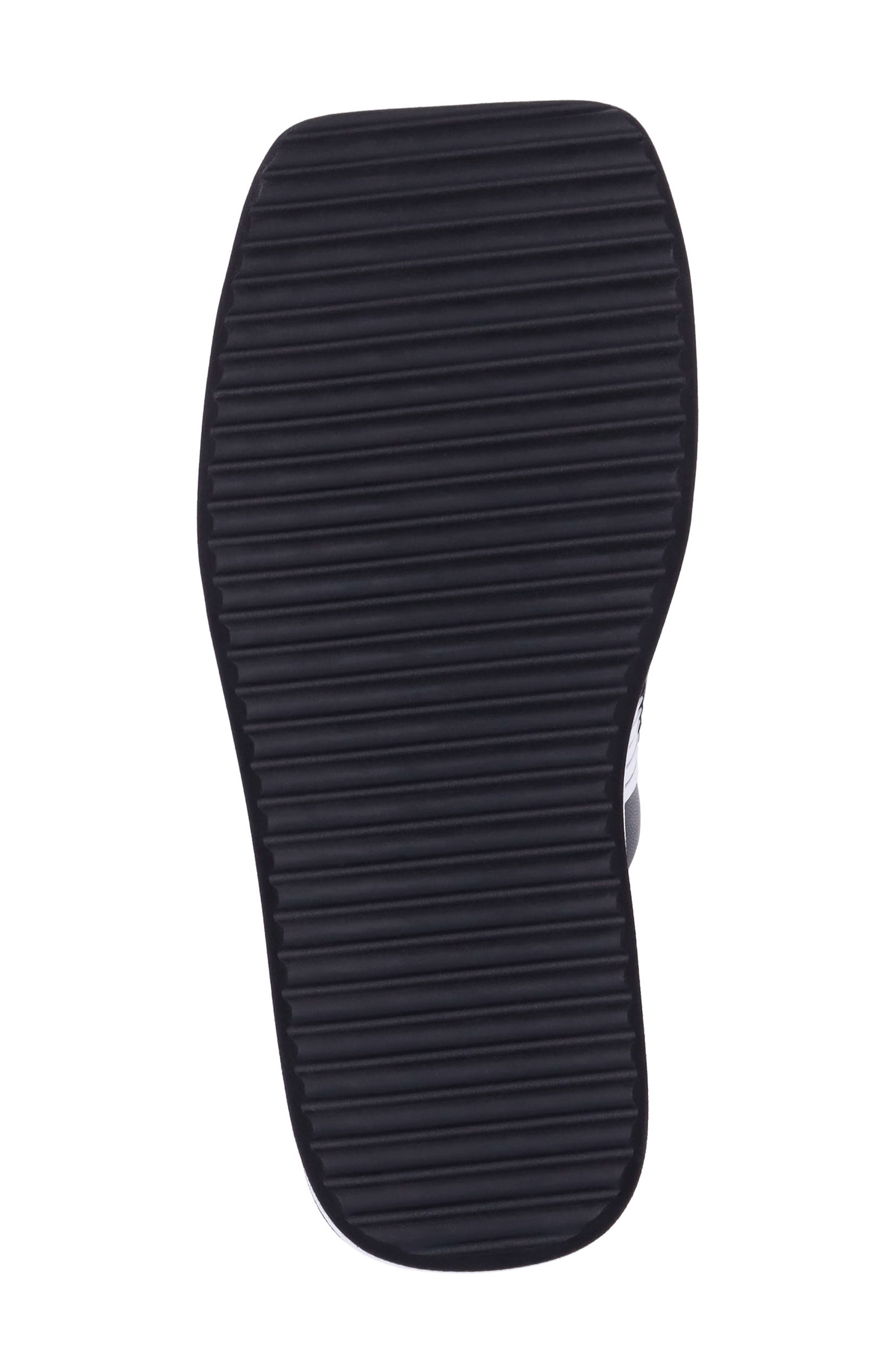 L'Amour des Pieds Eviana Platform Slide Sandal, Alternate, color, Black/ White