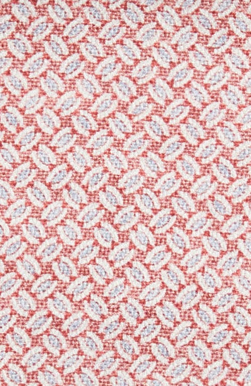 Jack Victor Alain Geometric Print Silk Pocket Square