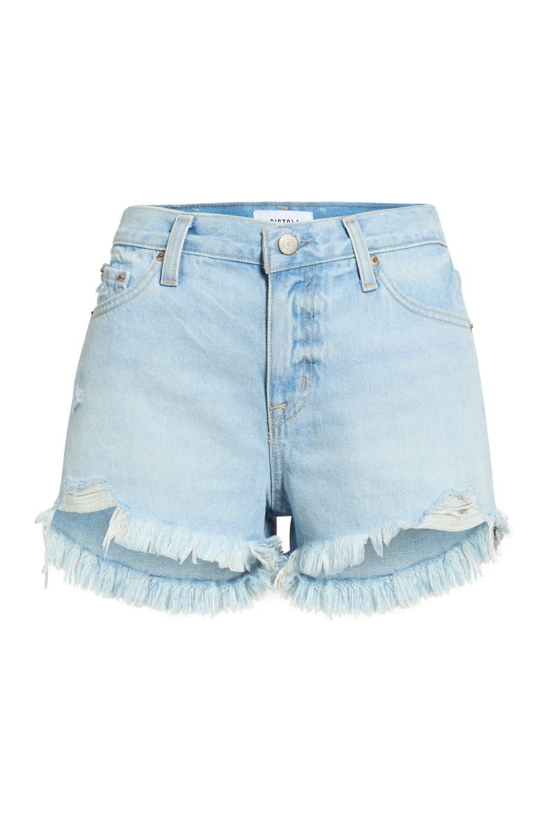 Gigi Cutoff Denim Shorts, Alternate, color, LEISURE DISTRESSED