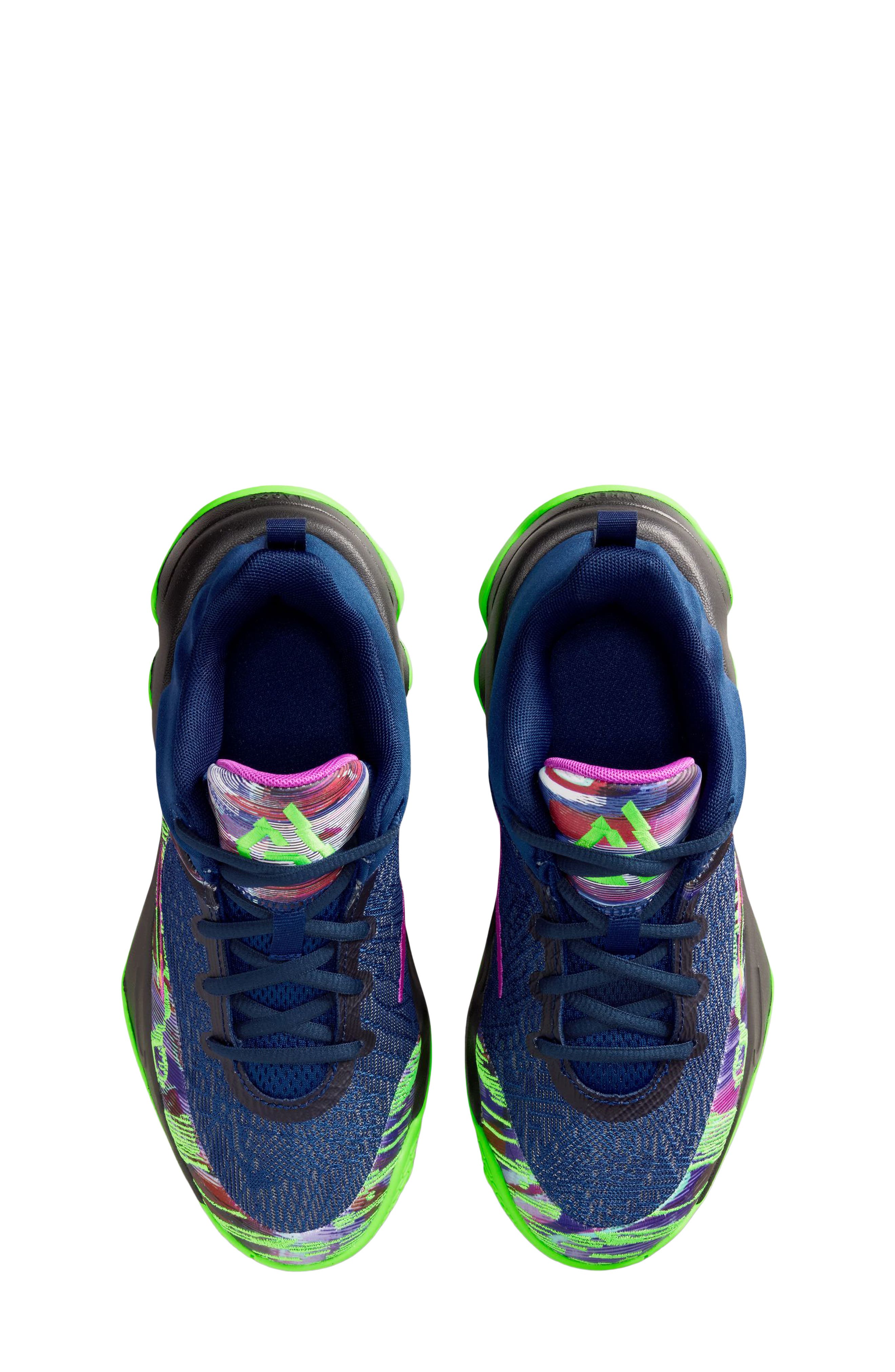 Nike Kids
 Giannis Immortality 4 Basketball Shoe, Alternate, color, Blue Void/ Green/ Black