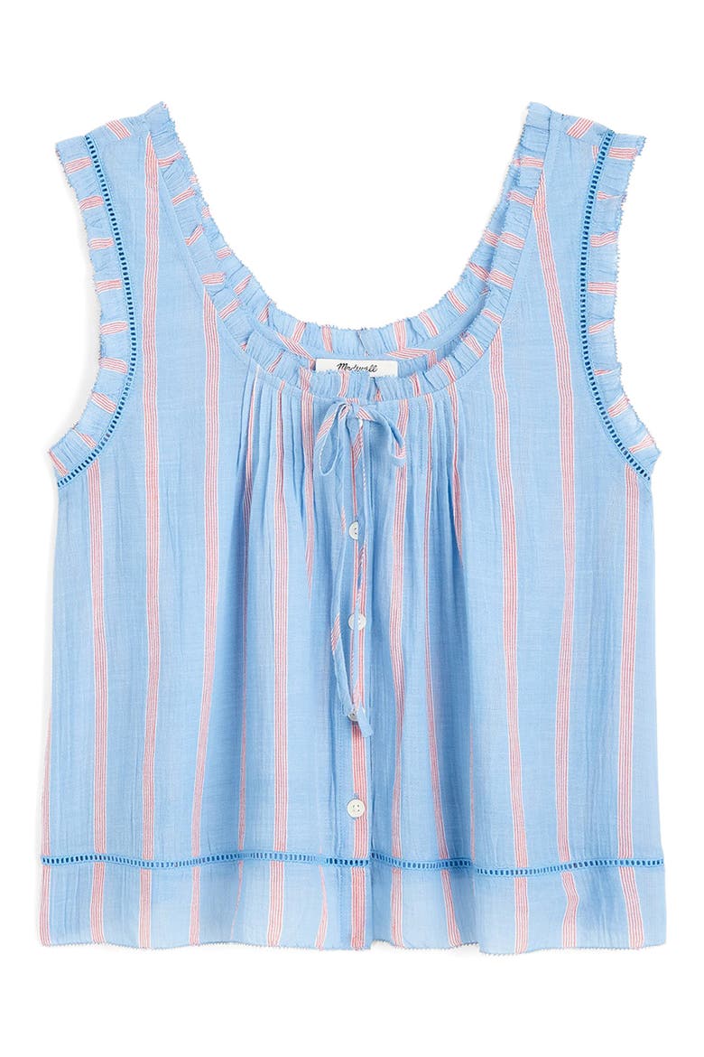 The Leah Cotton Top, Alternate, color, CALM BLUE