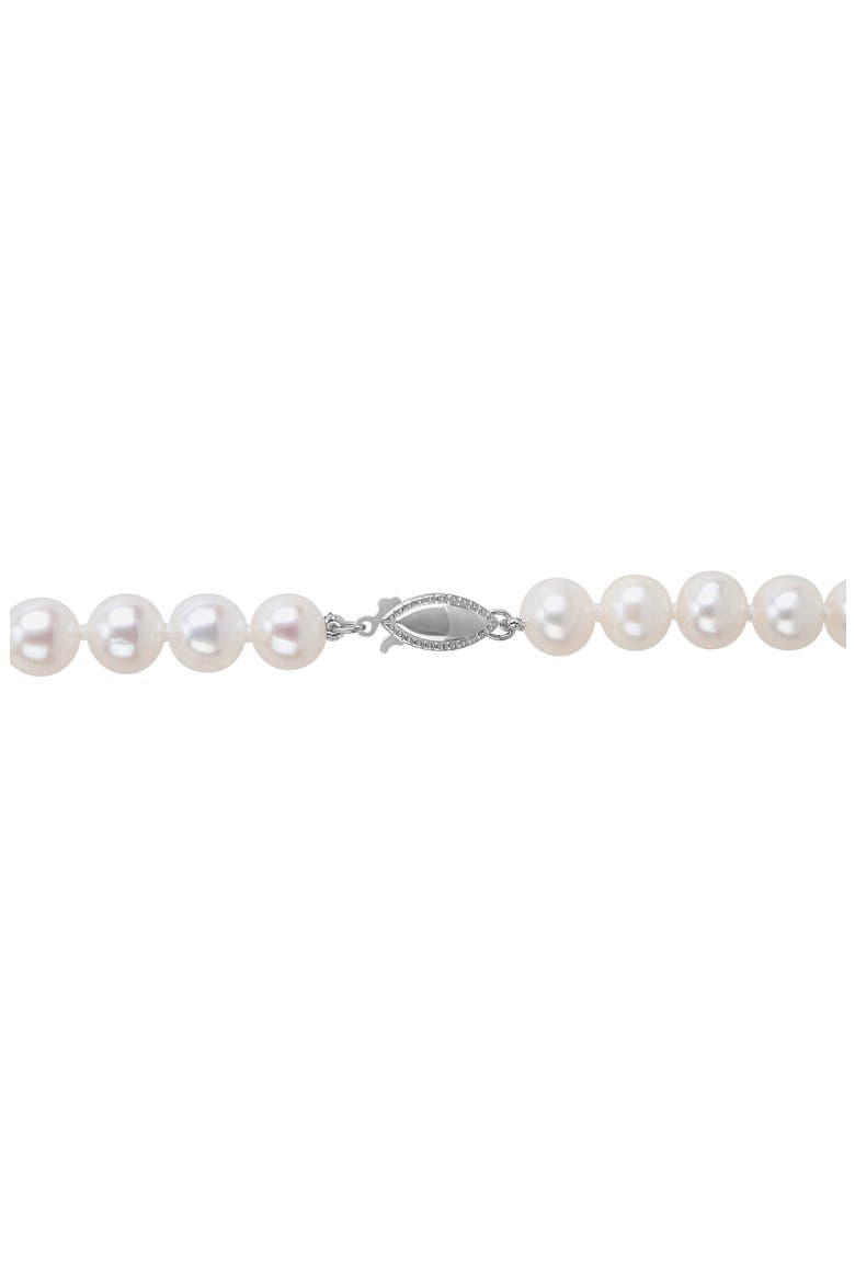 Cultured Pearl Strand Necklace, Alternate, color, WHITE