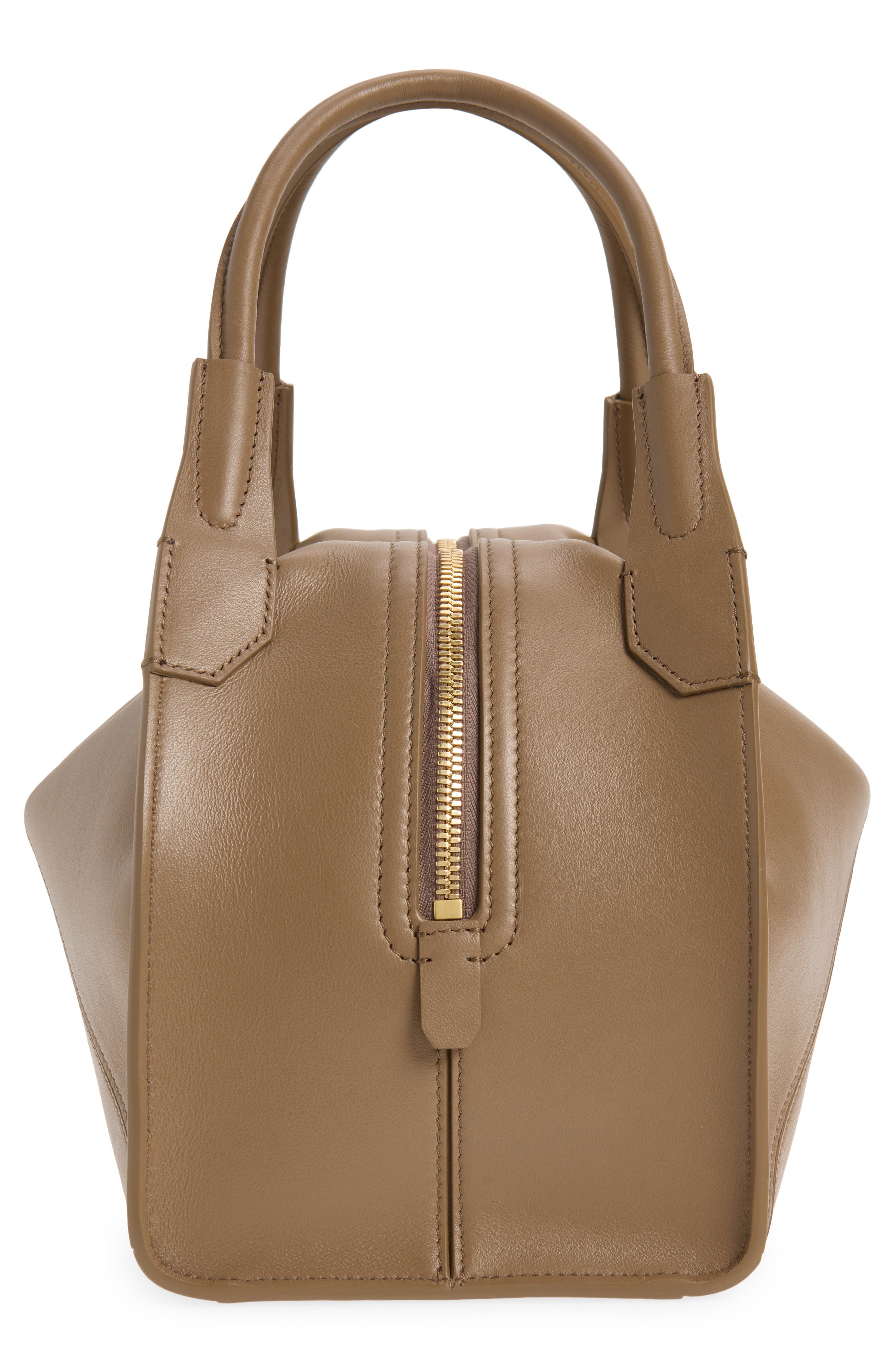 Victoria Beckham The Plié Top Handle Bag, Alternate, color, Dove Grey