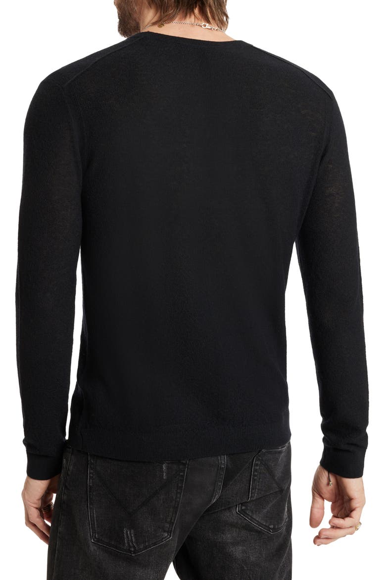 Alessio Cashmere & Cotton Sweater, Alternate, color, BLACK