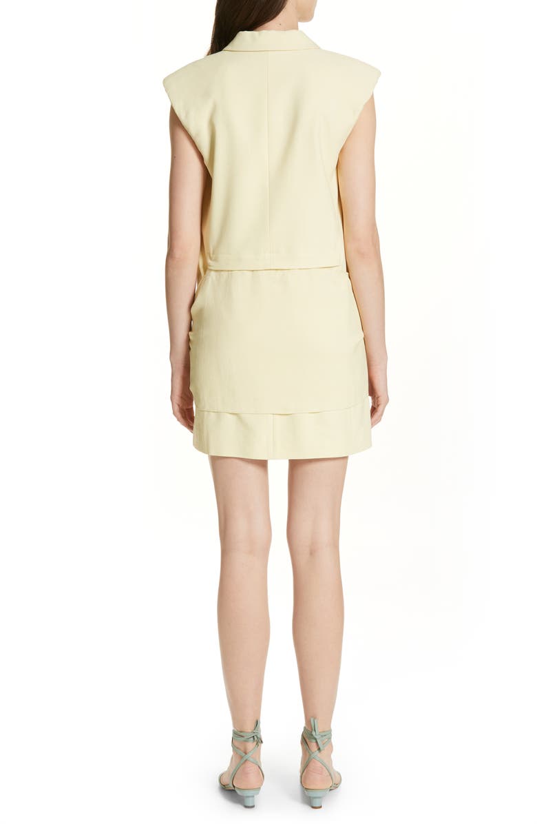 Tibi Tie Waist Blazer Dress, Alternate, color, 