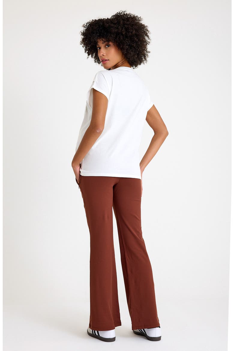 Ultimate Comfort Warm Flare Pants, Alternate, color, CAPPUCCINO